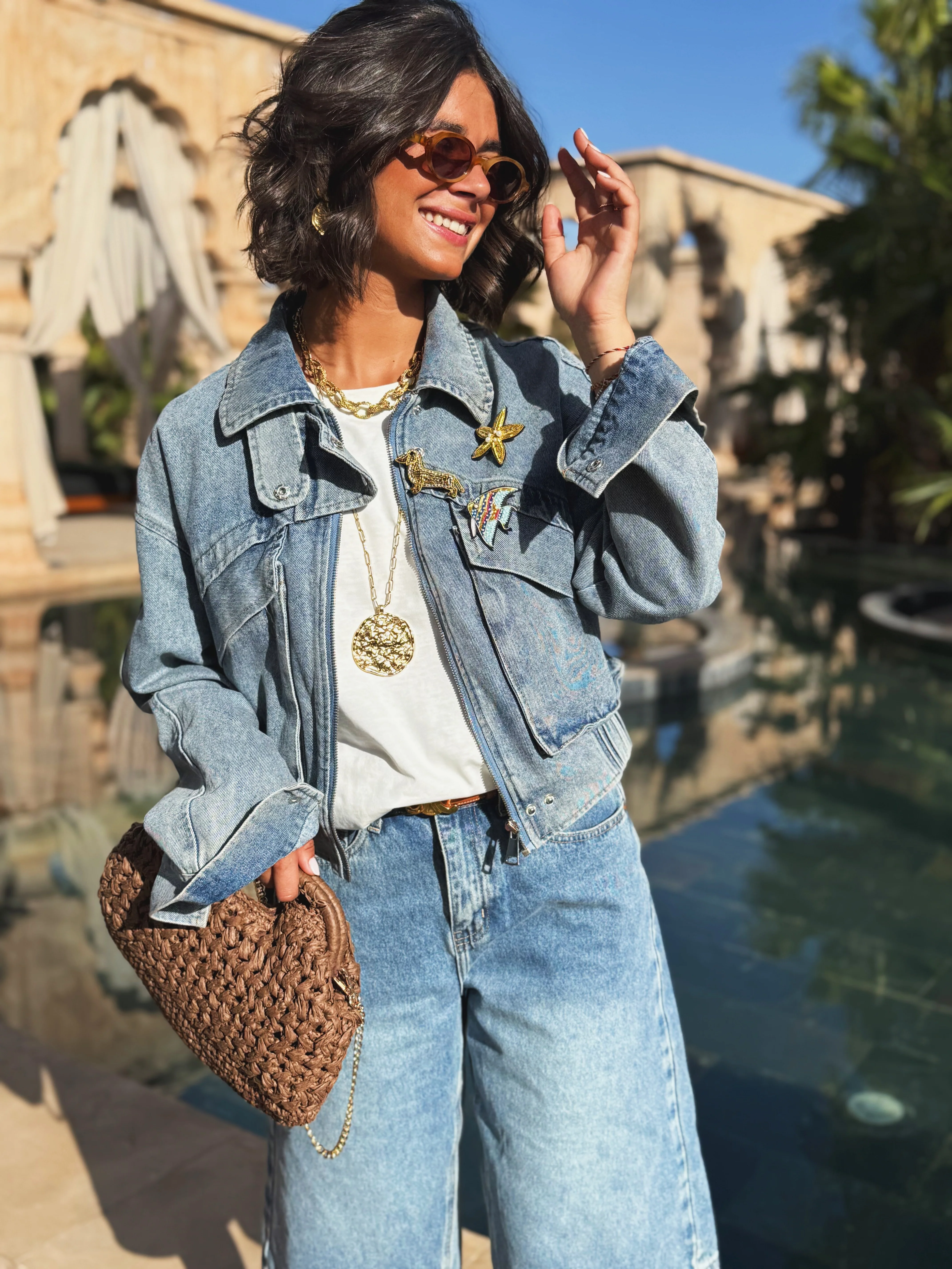 Veste BOMBERS en jean - Image 5