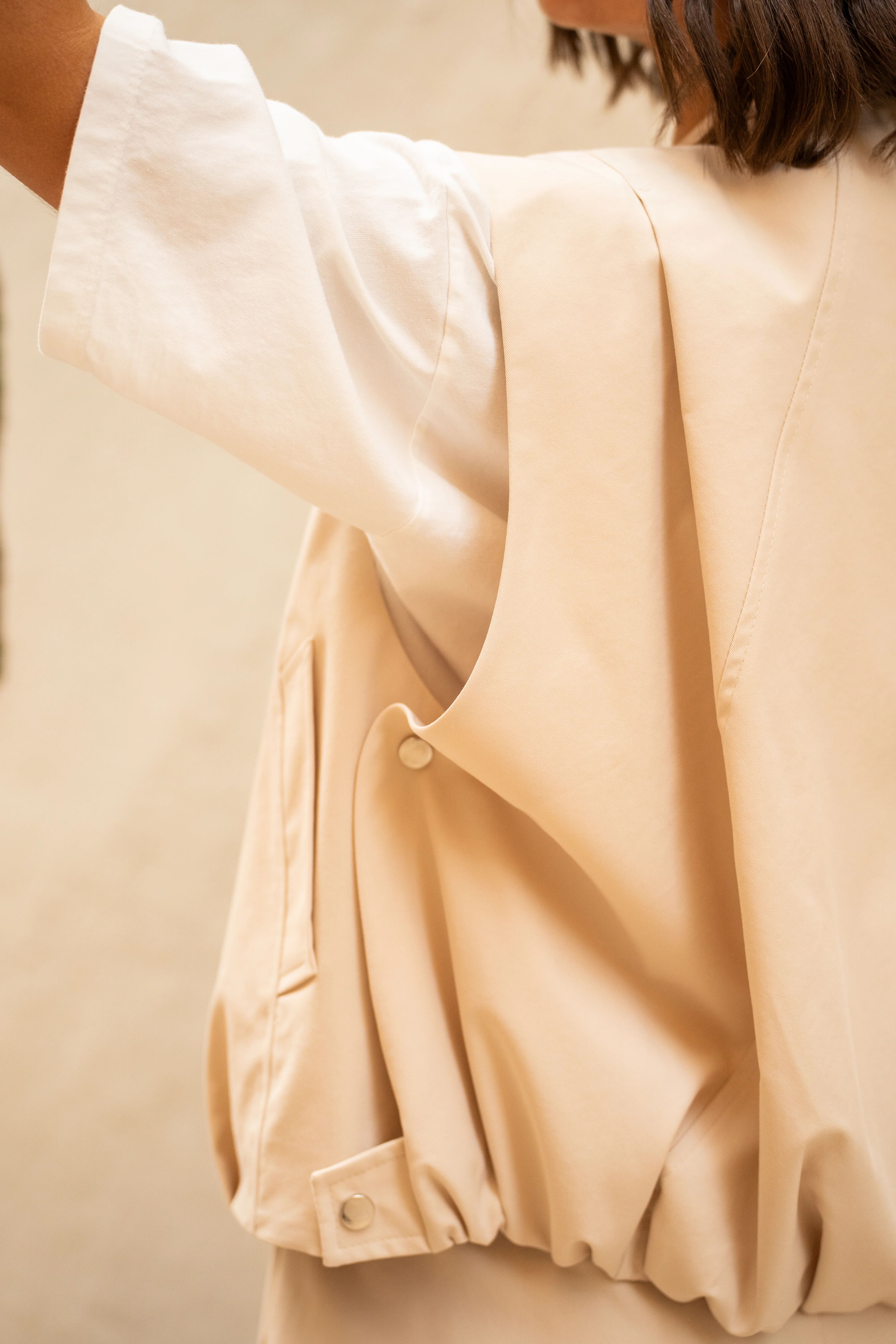 Veste sans manche LOUIS beige - Image 10