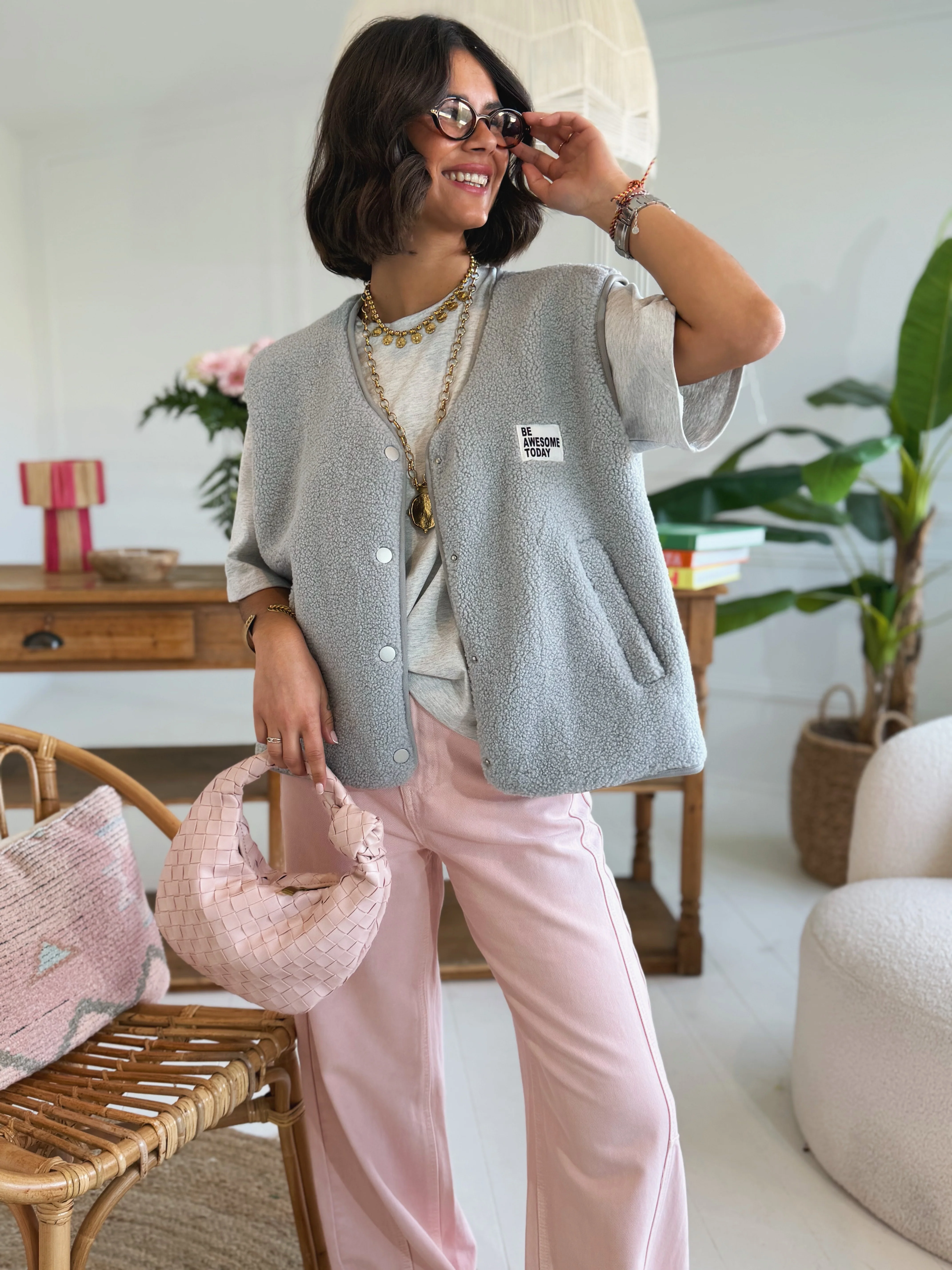 Veste sans manche AWESOME gris - Image 4