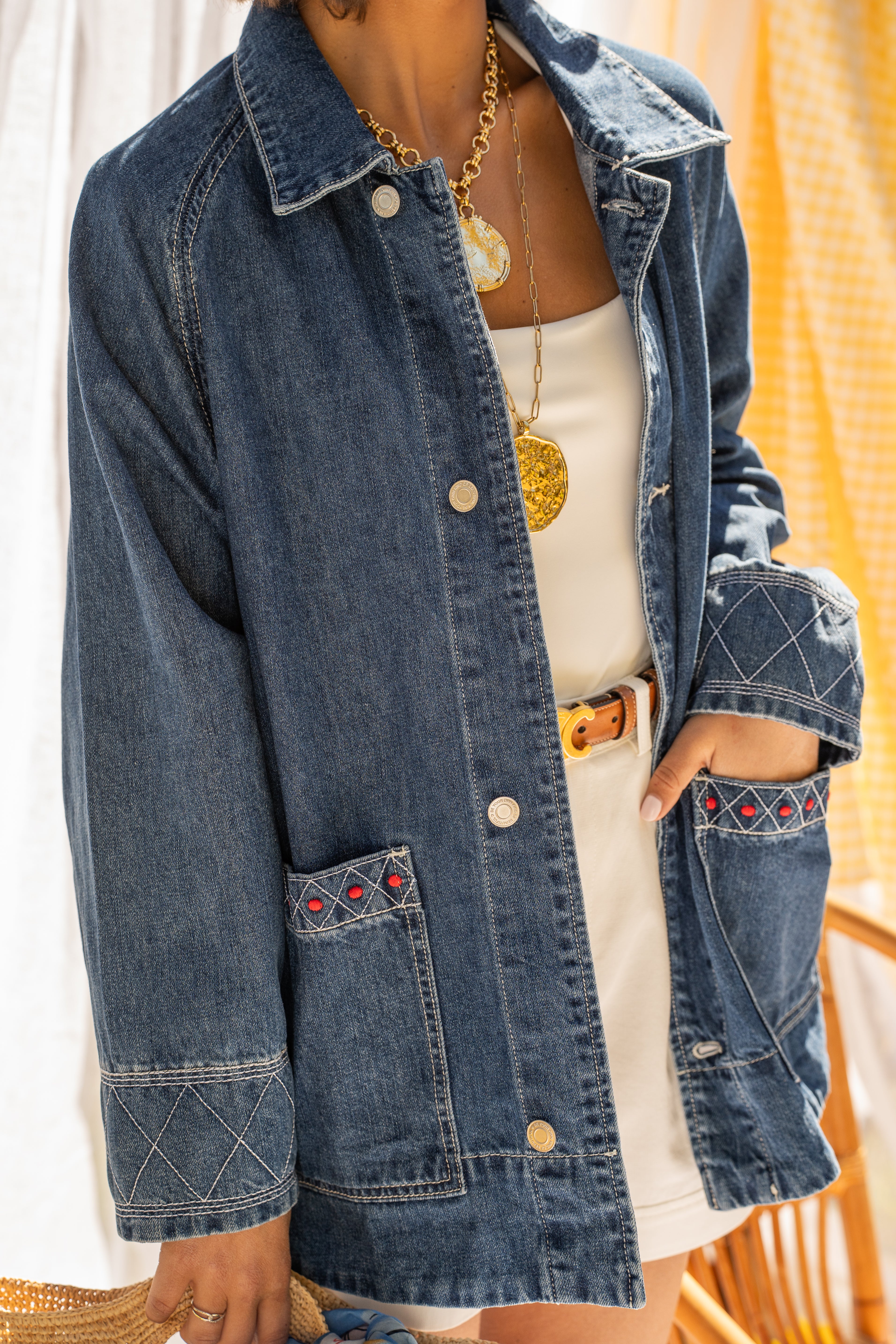 Veste SURPIQURES rouge - Image 2